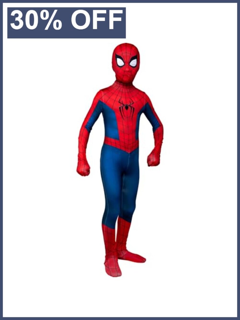 Marvel Spider-Man Youth Zentai Costume Two-Way Stretch Spandex Detachable Mask